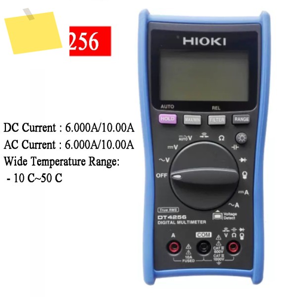HIOKI 디지털 멀티미터, 전압 전류 커패시턴스 및 다이오드 측정, DT4256 제품 이미지