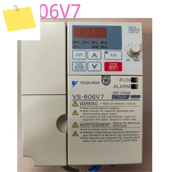 중고 YASKAWA 가변 주파수 VS-606V7 시리즈 CIMR-V7AT40P7 정격 전력 0.75Kw기능 OK 제품 이미지