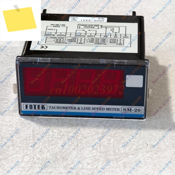 전문가용 FOTEK SM-20 다기능 카운터 타코미터 및 라인 속도계-고정밀 디지털 RPMHzHz 측정 도구 제품 이미지