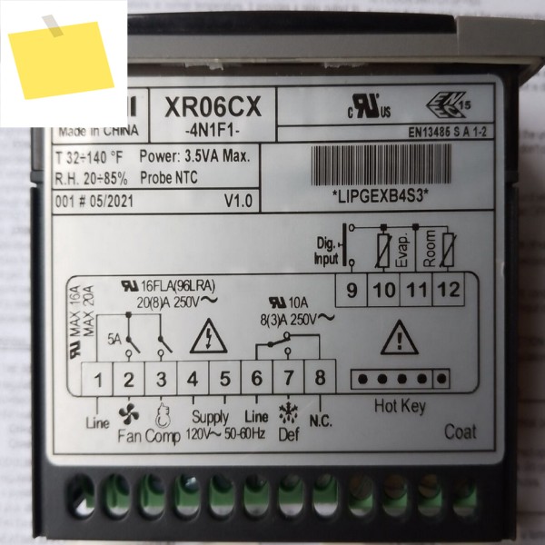 1PC DIXELL 온도 조절기 XR06CX-4N1F1 120V 대량 포장 새 제품 제품 이미지
