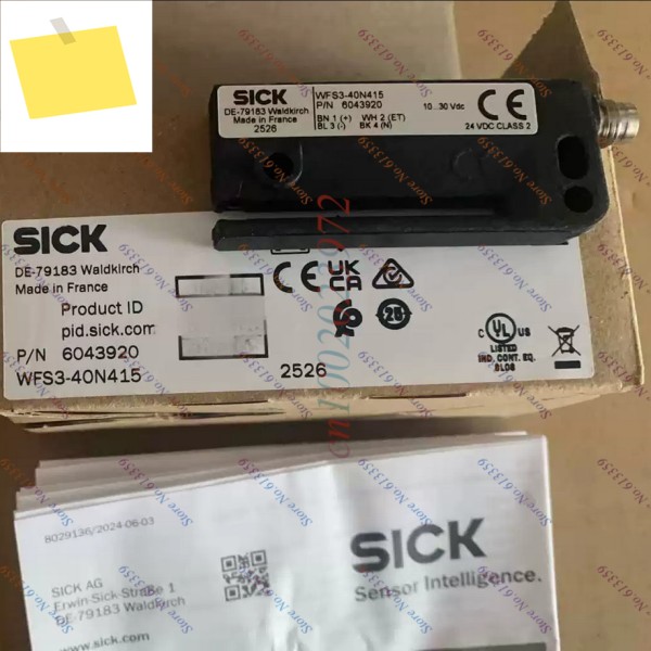 1PC WFS3-40N415 NPN 6043920 Sick 포크 라벨 센서 새 제품 이미지