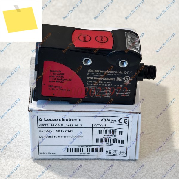 1PC KRT21M-09.PL342-M12 50127841 LEUZE 신품 콘트라스트 센서 제품 이미지