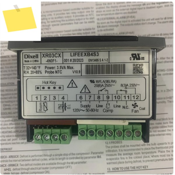 1PC DIXELL 신품 온도 컨트롤러 XR03CX-4N0F1 벌크 포장 제품 이미지