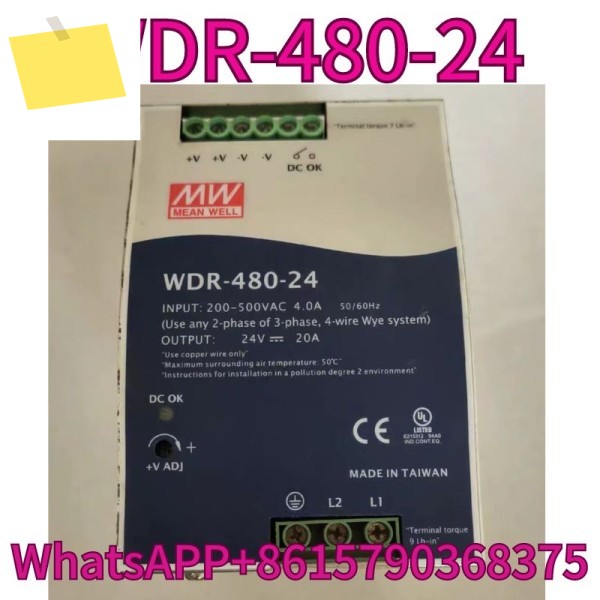 중고 전원 모듈 WDR-480-24는 테스트를 거쳐 신속하게 되었습니다. 제품 이미지