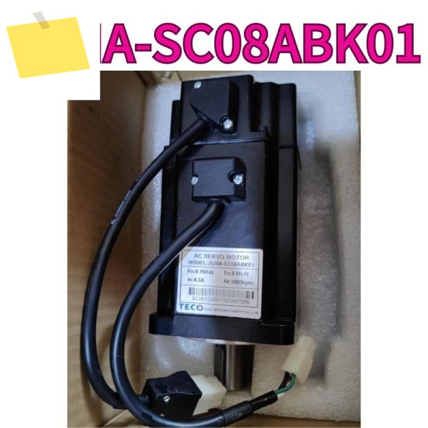 을 위해 1년 동안 0.75KW 보증이 제공되는 신품 JSMA-SC08ABK01 서보 모터 제품 이미지