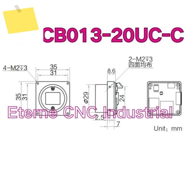 130만 화소의 신품 산업용 카메라 MV-CB013-20UC-C 제품 이미지