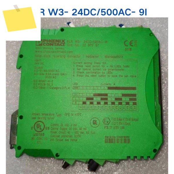 PHOENIX 모듈형 ELR W3- 24DC500AC- 9I 2297057에 대한 새 제품 또는 중고 테스트는 허용됩니다 제품 이미지