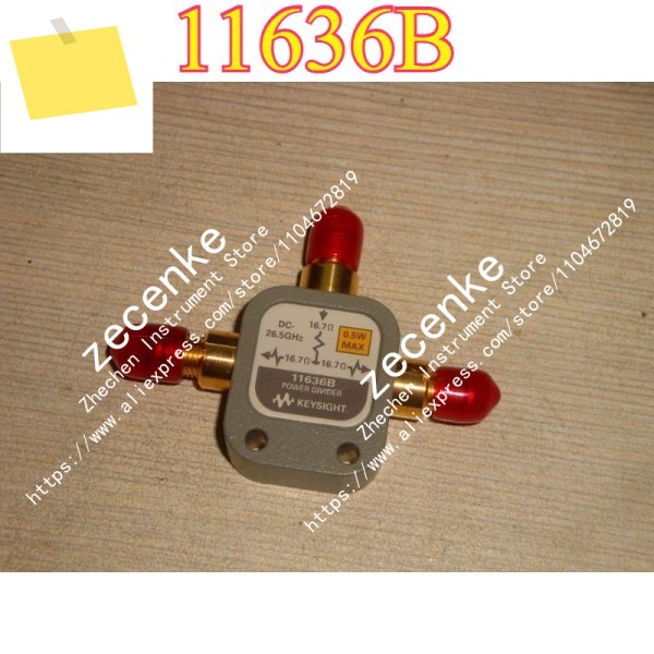 1개 Agilent Keysight 11636B 전력 분배기 DC - 26.5 GHz 3.5mm 양호한 상태로 테스트됨 제품 이미지