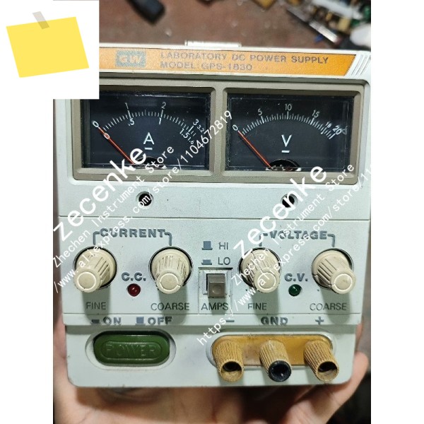 양호한 상태의 GW Instek GPS-1830 DC 전원 공급 장치 1개 중고 제품 이미지
