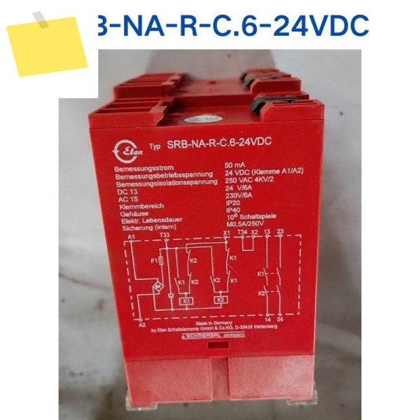 중고 테스트 OK SCHMERSAL 릴레이 SRB-NA-R-C.6-24VDC 3개 제품 이미지