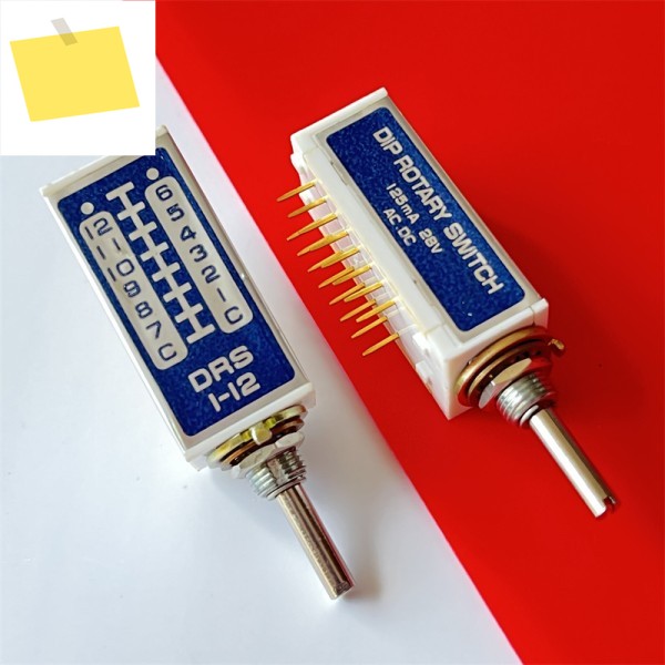 1PCS DRS1-12 수입 밴드 스위치 11 기어 16 핀, 금매끼 125mA 28V 제품 제품 이미지