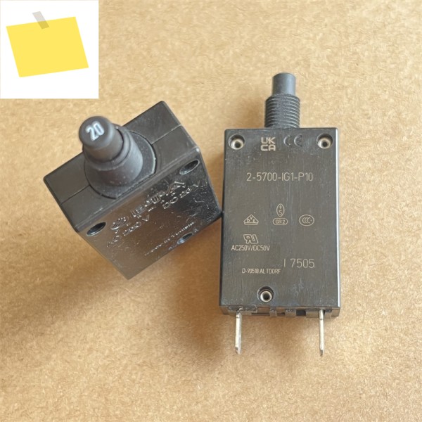 1pcs 2-5700-IG1-P10-20A 수입, 회로 차단기 스위치 20A 누설 방지 장치, 전자 부품 제품 이미지