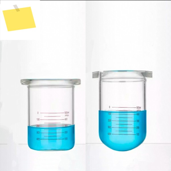 500mL 평면둥근 바닥 유리 개방형 반응기 플라스크스케일 포함, 평평한 및 있는 단층 반응기-Pomex 제품 이미지