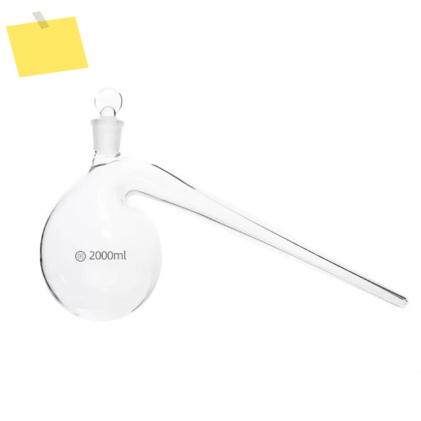 스토퍼 붕규산염 3.3 유리 증류 플라스크, 실험실 화학 곡선, 2000mL 레토르트 제품 이미지