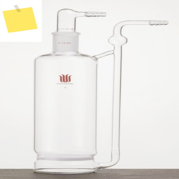 G2 샌드 플레이트, 가스 세척 장치, 350mL, 조인트 2440, BOTTLE, GAS WASHING, FRITTED, 붕규산 유리, B31 제품 이미지