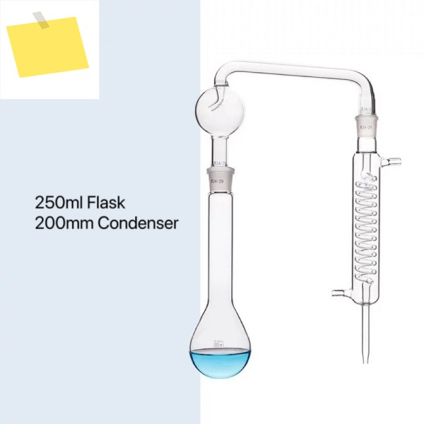 250ML 암모니아 질소 증류 키트, 실험실 유리 화학 Kjeldahl 장치 제품 이미지