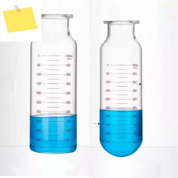 5000mL 평면둥근 바닥 유리 개방형 반응기 플라스크, 평평한 있는 단층 스케일-Pomex 포함 제품 이미지
