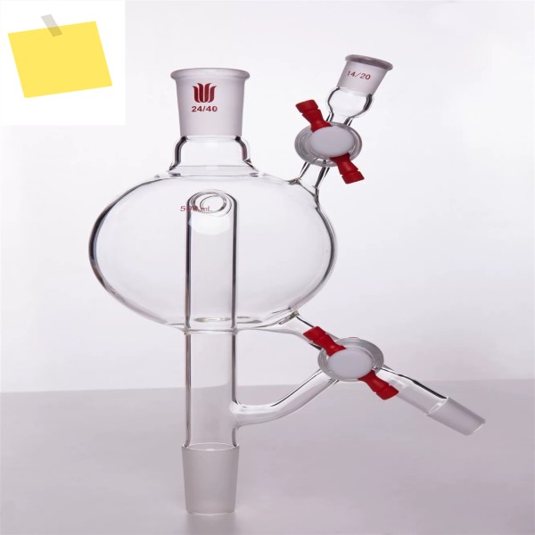 용매 증류 헤드, 스틸 용량 500mL 붕규산 유리, S24-SYNTHWARE 제품 이미지