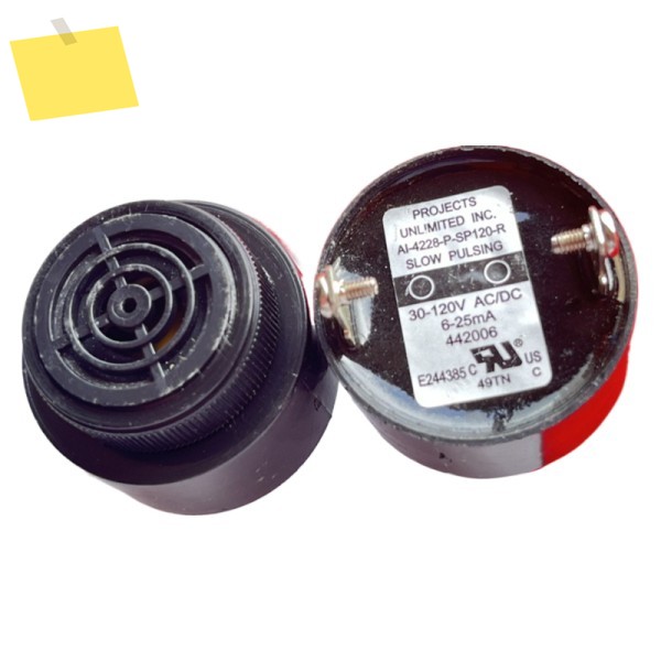 1PCS AI-4228-P-SP120-R 압전 버저 110VDC 2.8kHz 92dBA 오디오 표시기, 전자 부품 제품 이미지