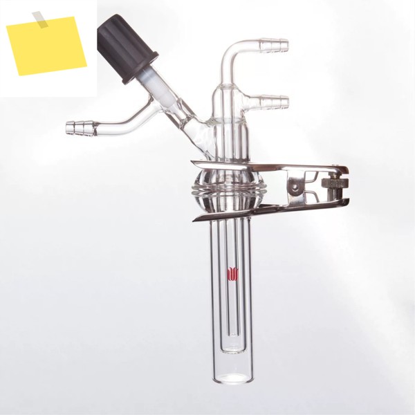 용량 10mL40mL60mL, 승화기, PTFE 고진공 밸브 포함, 붕규산 유리, SYNTHWARE 제품 이미지