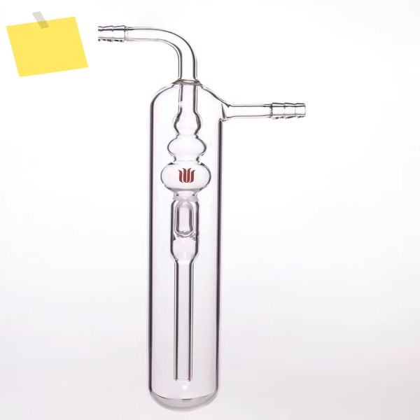 B257040D SYNTHWARE 역류 방지 오일 흡입 버블 장치, O.D. 붕규산염 유리, 총 높이 32mm, 폭 제품 이미지