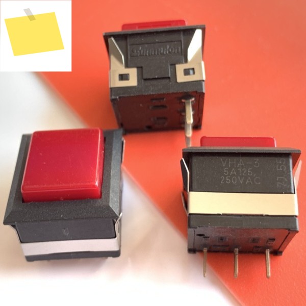 1PCS VHA-3 수입 자동 잠금 버튼 스위치, 정사각형 3 피트, 전자 부품 제품 이미지