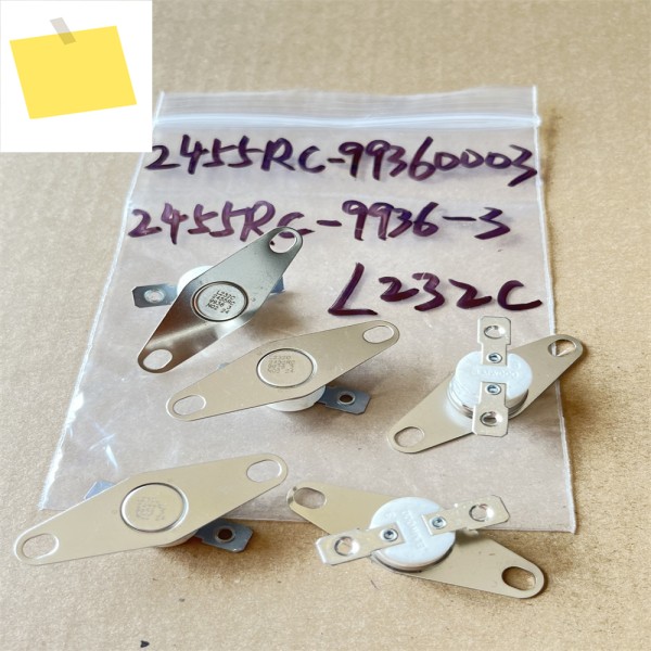 엘목우드 온도 센서, 정상 폐쇄 232 도, 신품 스위치, , 2455RC 9936-3, 1 개 제품 이미지