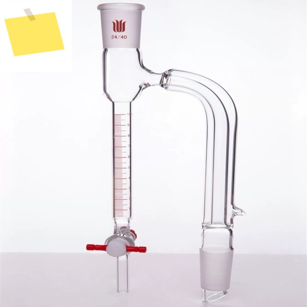 증류 수신기, Dean Stark, 흡입 튜브 진공 재킷 포함, 용량:20ml, 조인트:2440,D 442420 제품 이미지