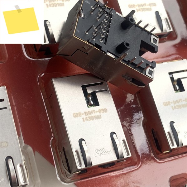 2PCS G12-1HHT-038 이중 램프 차폐 기능이 있는 수입 필터 커넥터 RJ45 제품 이미지