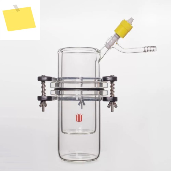 승화 장치, 용량 150mL, 신품 8mm PTFE 고진공 밸브, 클레비스, 붕규산 유리, SYNTHWARE 포함 제품 이미지
