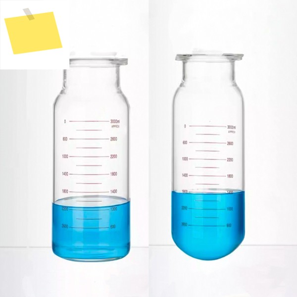 3000mL 평면둥근 바닥 유리 개방형 반응기 플라스크, 평평한 있는 단층 스케일-Pomex 포함 제품 이미지