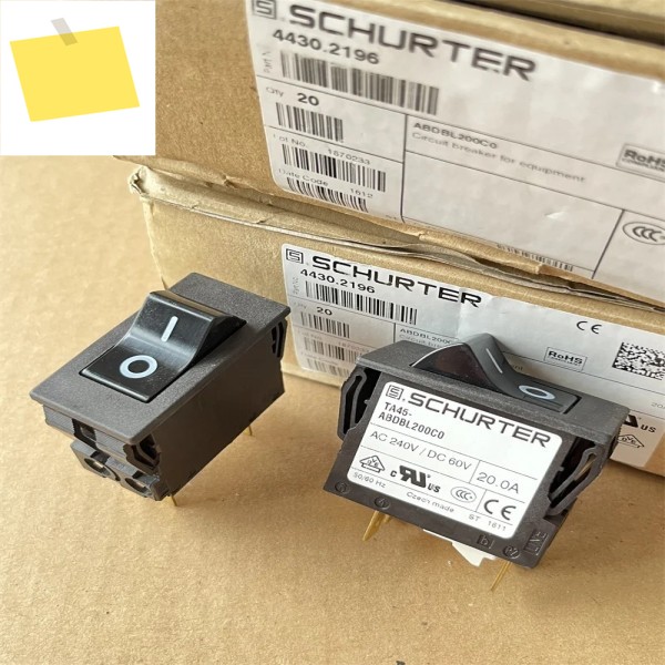 1PCS 4430.2196 TA45-ABDBL200C0 수입 SCHURTER 회로 차단기 스위치 20A 제품 이미지