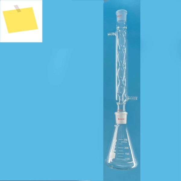 유리 듀츠 구형 응축수 리플럭스 장치, 중크롬산염 방법 테스터, COD 콘덴서 250, 1000ml 제품 이미지