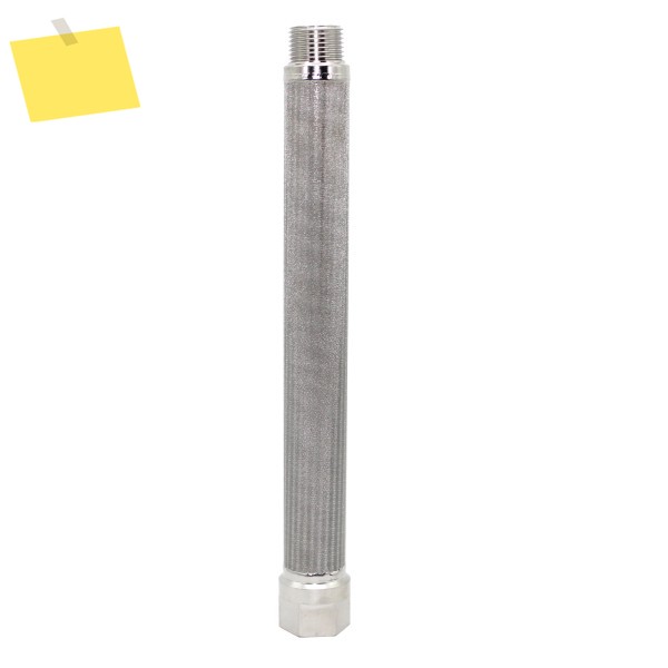 316L 스테인레스 스틸 소결 필터 메쉬5μm 정밀도 | Ø19x200mm 부식 방지 여과 제품 이미지