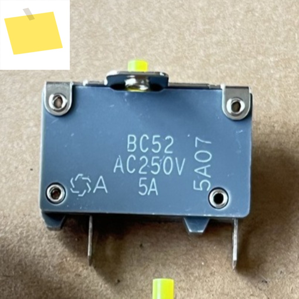 2PCS BC52 AC250V 5A 과부하 보호기, 회로 차단기, 보조 프레임 전자 부품 포함 제품 이미지