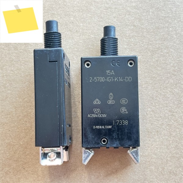 1pcs 2-5700-IG1-K14-DD-15A 수입 E-T-A 회로 차단기 스위치 15A 과전류 보호기 전자 부품 제품 이미지