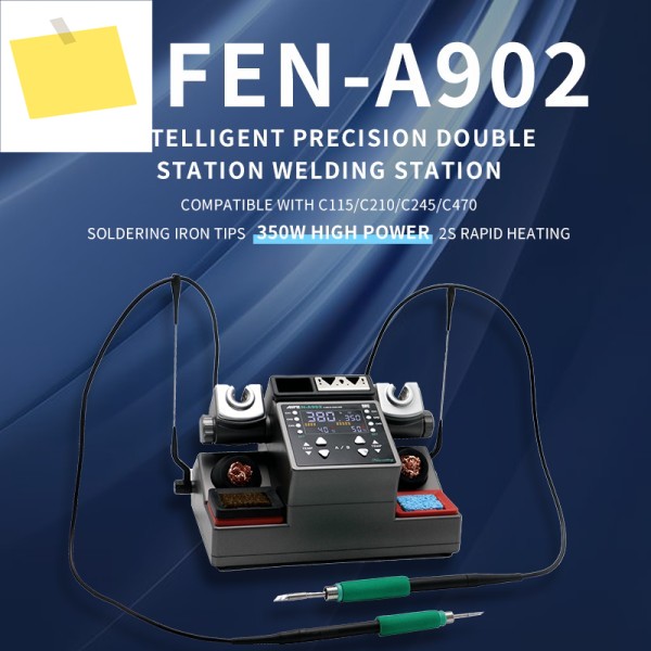 AIFEN-A902 지능형 이중 용접 스테이션 C210C115 C245 전기 납땜 인두 PCB 수리용 제품 이미지
