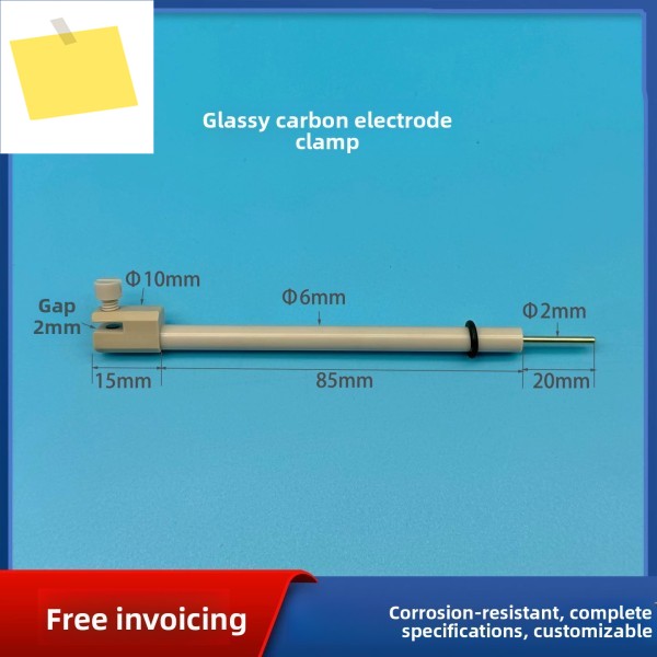 JJ1-10-Gc 3mm 내부 코어 간격 글래시 카본 작동 전극 클립은 시스템 간섭을 방지합니다 제품 이미지