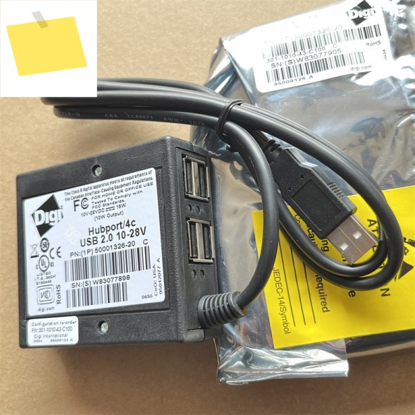 1PCS 50001326-20 Hubport4C USB2.0 10-28V 수입 DIGI 산업용 허브 제품 이미지