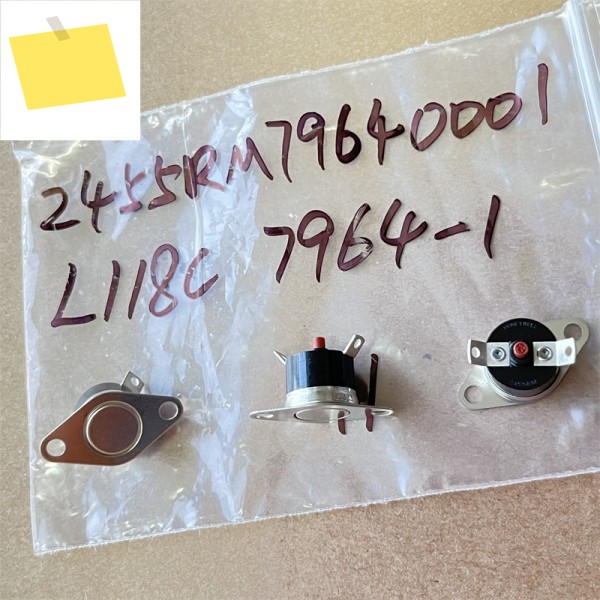 1PCS 2455RM L118C 7964-1 정상 폐쇄 온도 스위치 뉴스 조절기, 센서, , 제품 이미지