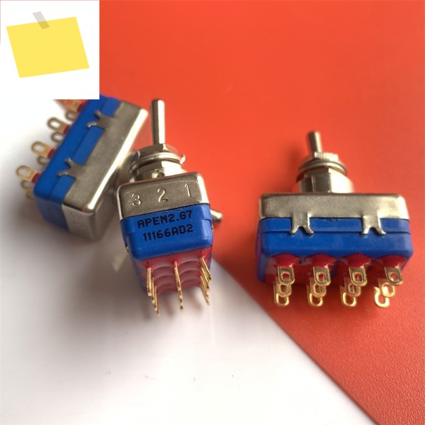 1PCS 11166AD2 신품 토글 스위치 2단 자동 잠금 제품 이미지
