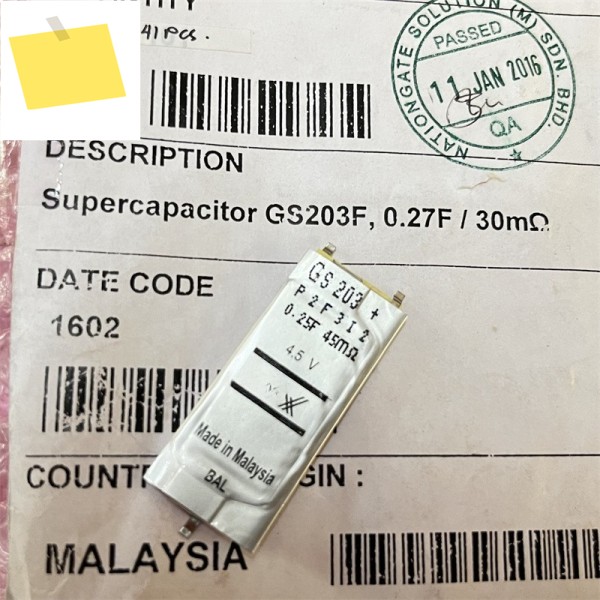 1PCS GS203F 0.27F 30m 수입, Farah 캐패시터 커패시터 45m , 제품 이미지