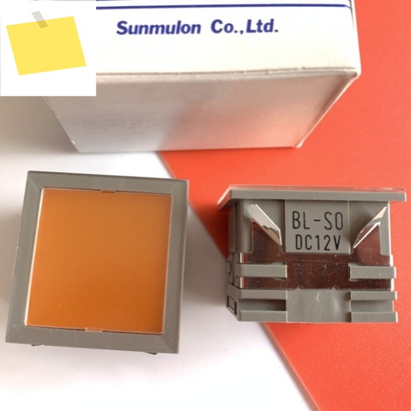 1PCS BL-S0 DC12V 오렌지 사각형 수입 SUNMULON 패널 판넬 판네루 디스플레이 조명 전자 부품 제품 이미지