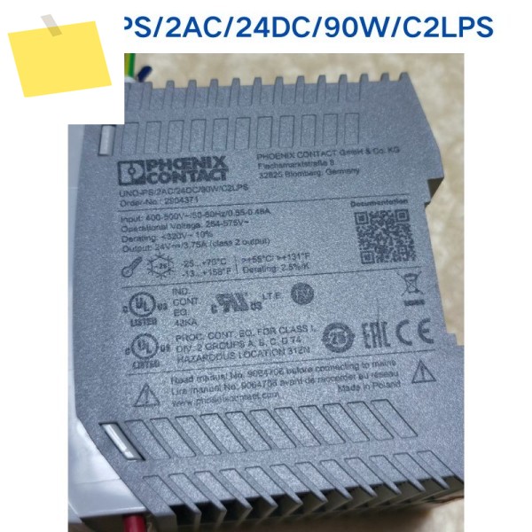 PHOENIX 전원 공급 장치 UNO-PS2AC24DC90WC2LPS 2904371에 대한 중고 테스트 OK 제품 이미지