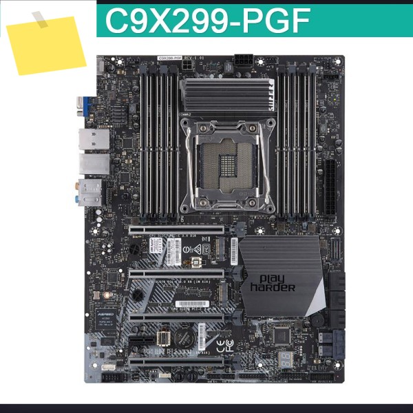 고급 데스크탑 오버클럭 마더보드 i7 i9 X-시리즈 프로세서 LGA-2066 DDR4-2933MHz PCI-E3.0 M.2 C9X299-PGF 제품 이미지