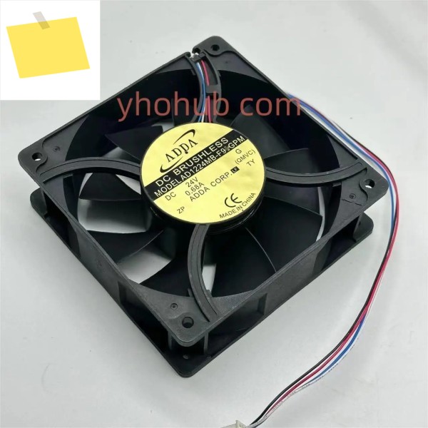 ADDA AD1224MB-F9BGPM G DC 24V, 0.68A, 120x120x38mm, 4 와이어 서버 냉각 선풍기 제품 이미지