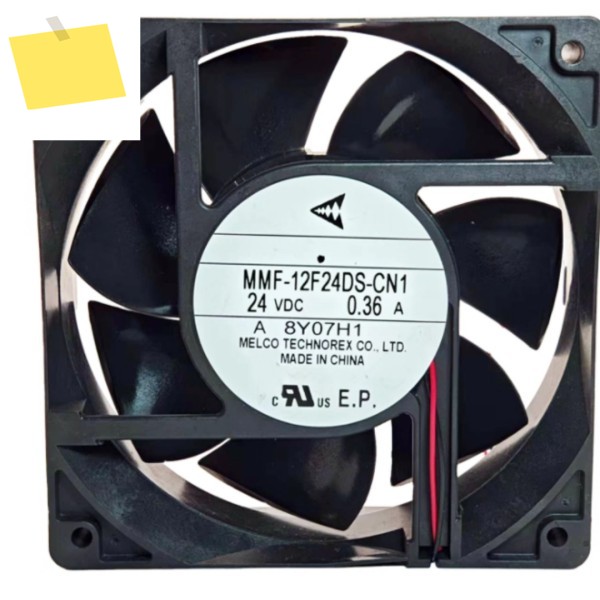 MELCO MMF-12F24DS-CN1 DC 24V 0.36A 120x120x38mm 2-와이어 서버 냉각 팬 제품 이미지