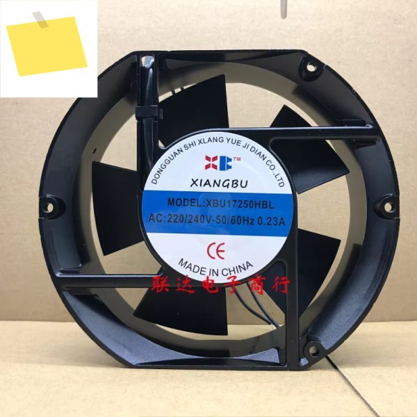 XIANGBU 2 와이어 서버 냉각 선풍기, XBU17250HBL, AC 220V, 0.23A, 172x150x51mm 제품 이미지