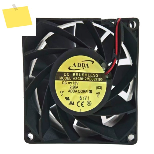 ADDA AS08012MB389100 DC 12V 2.20A 80x80x38mm 2선 서버 냉각 팬 제품 이미지