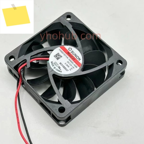 SUNON HA60151V4-1000C-A99 서버 냉각 선풍기, DC 12V, 0.36W, 60x60x15mm, 2 선 제품 이미지